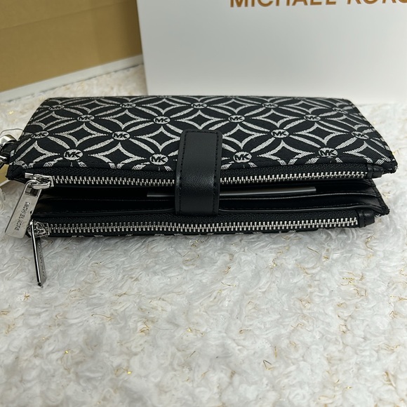 Michael Kors Silver and Black Wallet - Picture 8 of 10